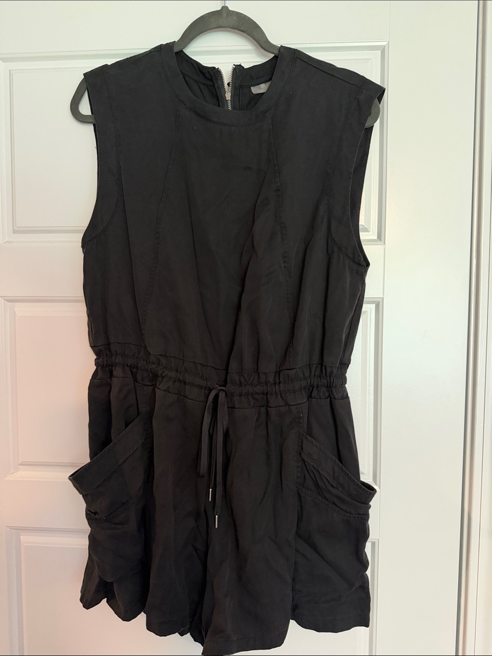 CALIA by Carrie Underwood Black Sleeveless Drawstring Romper